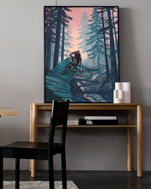 plakaty Plakat rowerowy MTB - Ekstremalne kolarstwo górskie Enduro