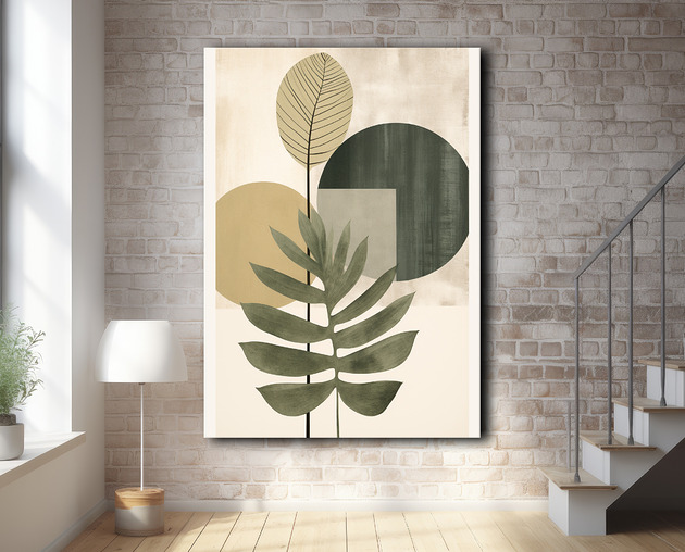 plakaty Tropikalne liście - Plakat - Loft, Minimalizm