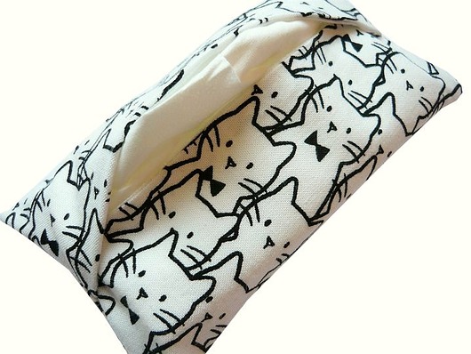 Black&White Cats -etui na chusteczki Gazynia