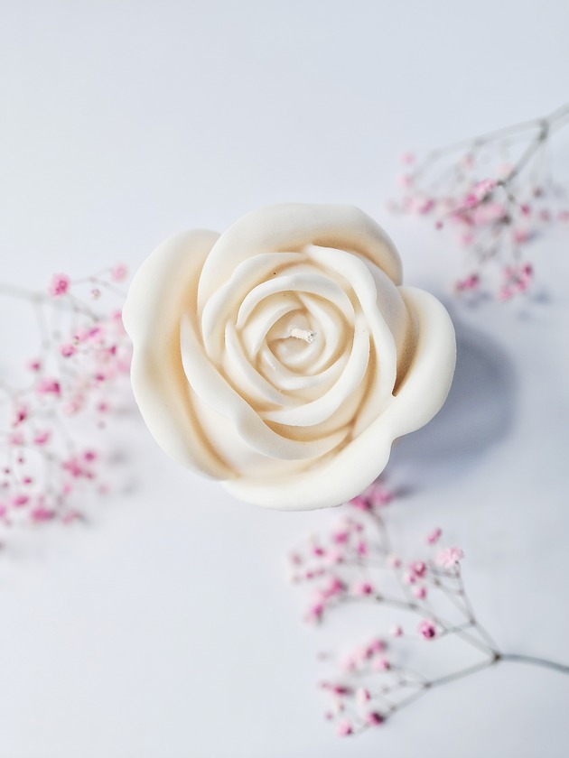 świeczniki i świece Świeca sojowa Rose - duża