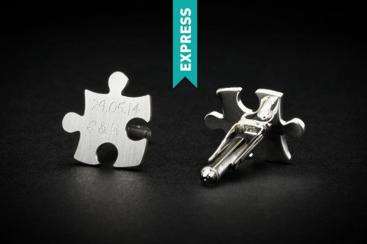 Personalizowane spinki do mankietów PUZZLE FeinFein