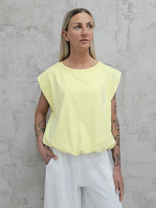 bluzki - inne Bluzka bombka bezrękawnik oversize