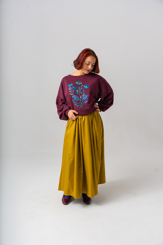 bluza bez kaptura damska Bluza Aurora Vine