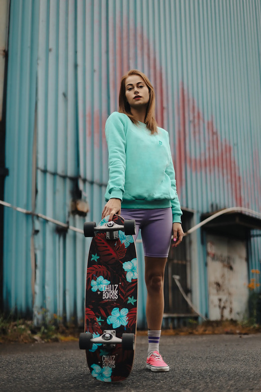 bluza bez kaptura damska Bluza Basic Mint