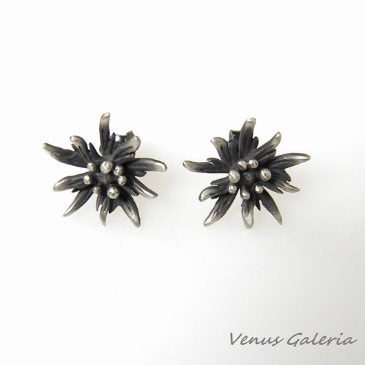 Szarotka mała - kolczyki srebrne VENUS GALERIA