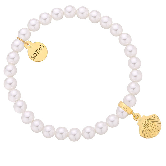 Bransoletka z pereł SWAROVSKI® CRYSTAL z muszlą SOTHO