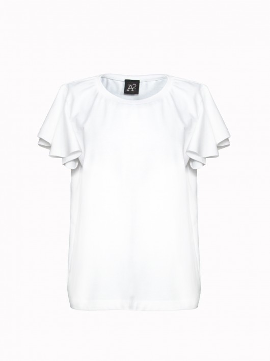 White Frill Tshirt A2