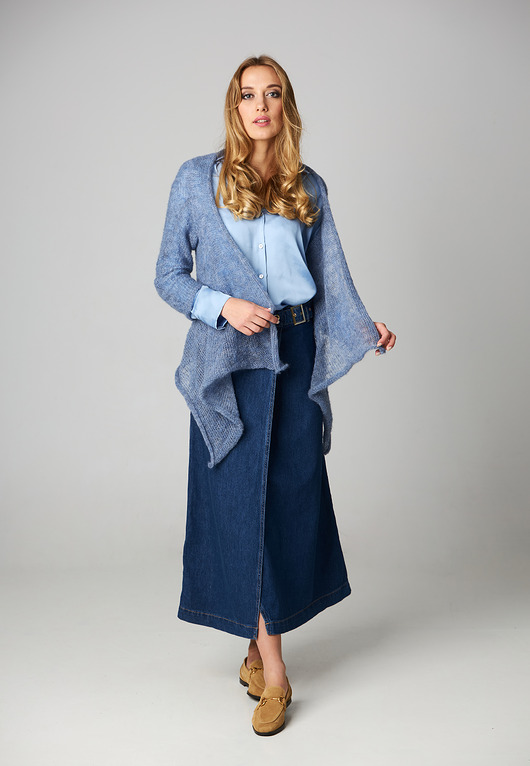 Lekki sweter mgła Betina jeansowy YOU by Tokarska