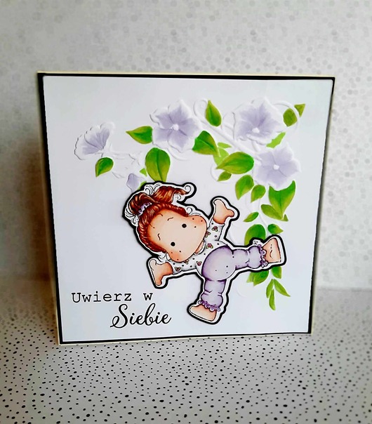 kartki scrapbooking Kartka okolicznościowa z Magnolią