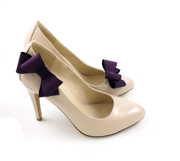klipsy do butów Klipsy do butów Coquet - Kokardki 3D M / Purple