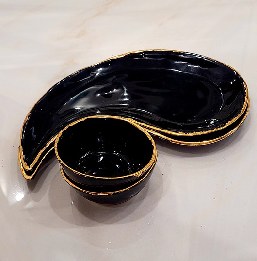 patery i talerze Zestaw do sushi z porcelany dla 2 os.