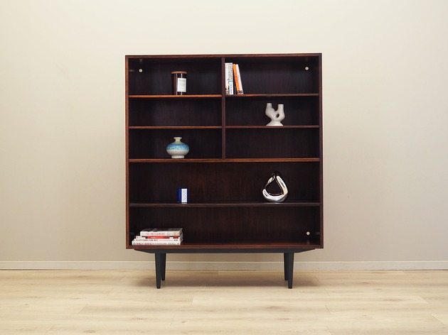 regały i półki Regał mahoniowy, duński design, lata 70, produkcja: Omann Jun