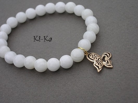 White butterfly -  bransoletka KiKa pracownia
