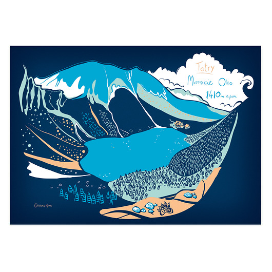 plakaty Plakat A4 Tatry Morskie Oko Panorama