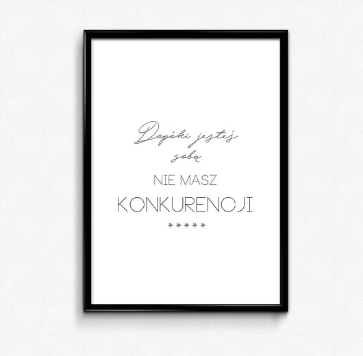 Dopóki jesteś sobą... plakat 30x40 Bury Lis