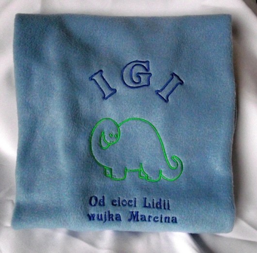 Kocyk z imieniem dziecka ajiram