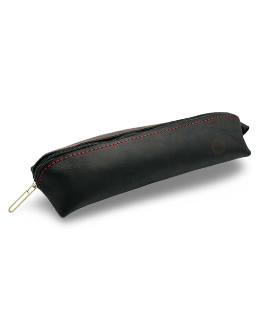 piórniki Etui na długopisy Piórnik skórzany tuba futerał Czarny Parker Quality