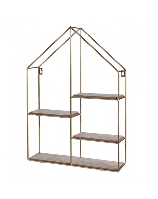 Półka Metalowa Domek Złota MIA home