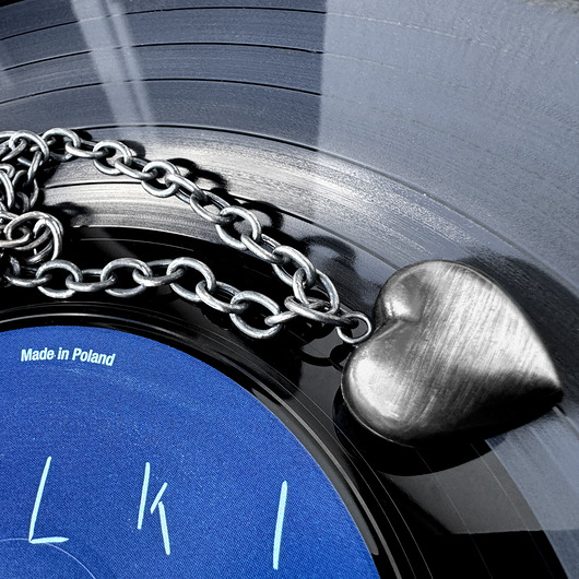 srebrne naszyjniki Naszyjnik Serce oksydowane na srebrnym łańcuchu 50 cm