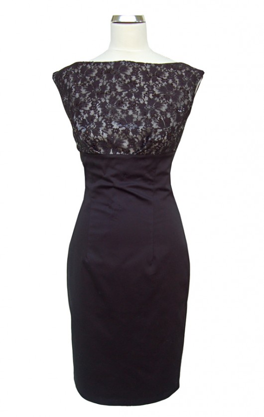 Dress with lace 40 czarna Kasia Zapała