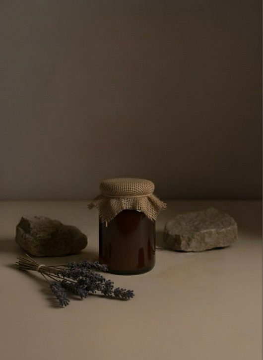 świeczniki i świece Świeca sojowa zapachowa w słoiku MORNING IN PROVENCE, 180 ml