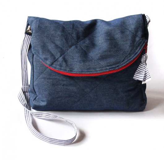 torebka midi - denim&stripes - dla Oli elfagado