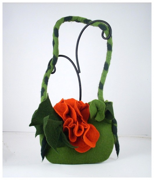 Mała Jedwabnofilcowa Torebka: Living Bag filcant