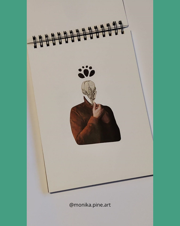 Warsztaty kolażu analogowego w Krakowie, monika pine art