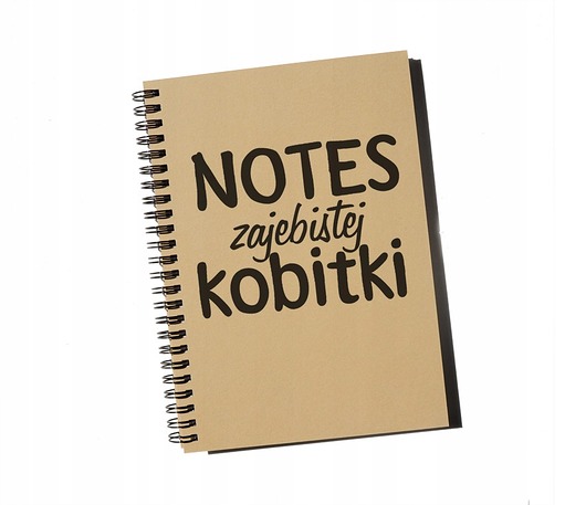 notatniki i albumy Notes zajebistej kobitki, notatnik