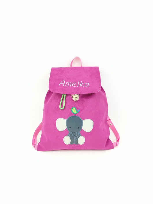 torebki, worki i plecaki dziecięce Plecak ze słonikiem, personalizowany prezent dla dziecka
