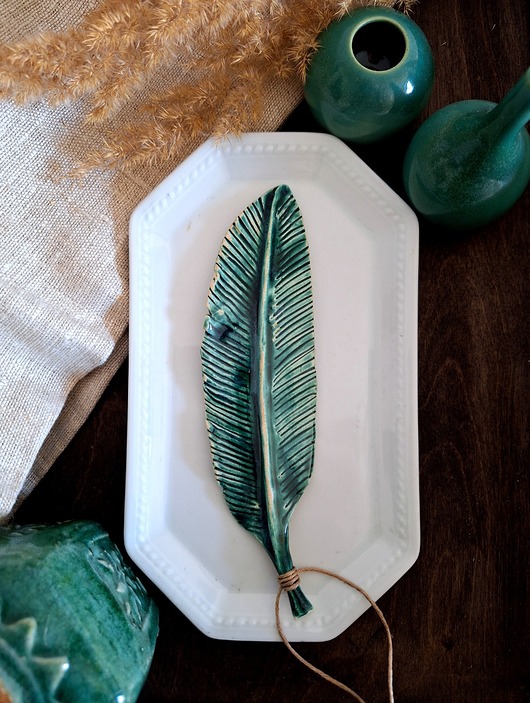 figurki i rzeźby Pióro ceramiczne