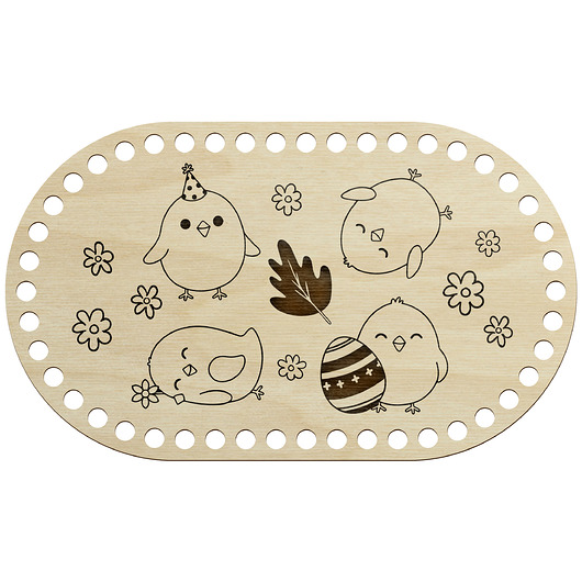 ozdoby wielkanocne Baza Spód OWAL do Szydełkowania Makramy Dekoracja Wielkanocna do Koszyka