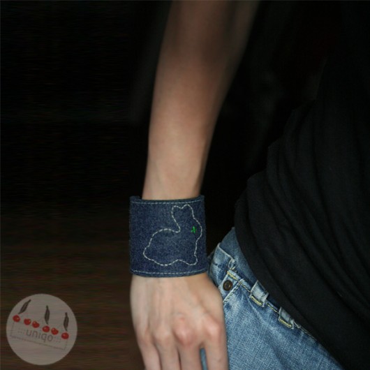 ::: CUFF RABBIT NAvY ::: uniqo