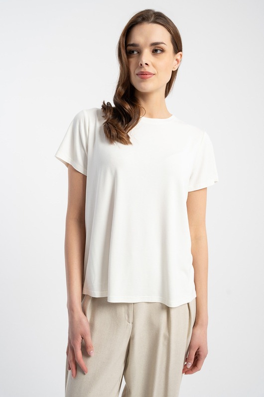t-shirt damskie Bluzka Iness White
