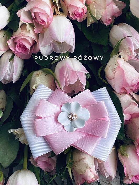 broszki Pudrowa  Brosza  z białym  kwiatem  3d NOWOŚĆ