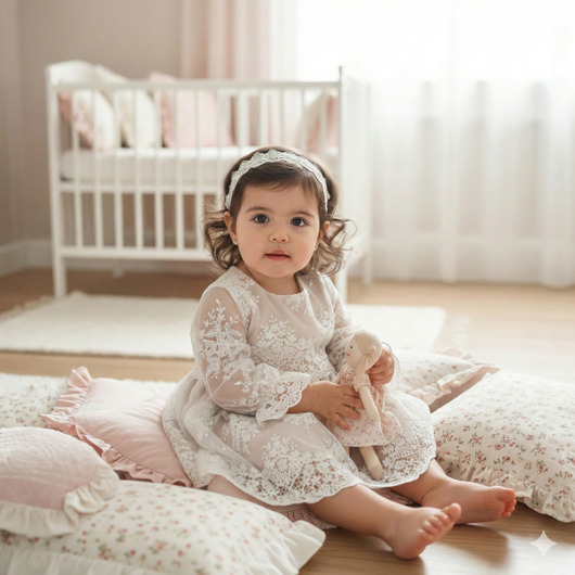 szatki, ubranie na chrzest Sukienka do chrztu Anna