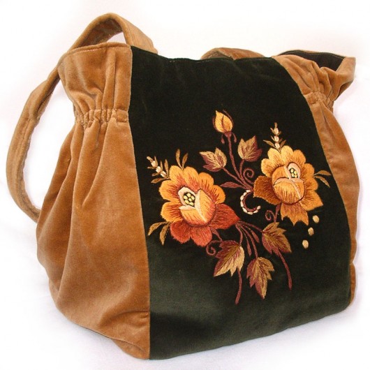Tote Bag (hand embroidered) na ludowo