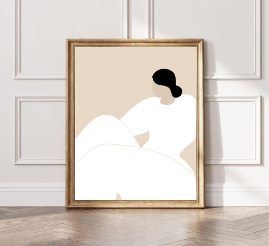 grafiki i ilustracje PLAKAT  dekoracyjny, grafika z kobietą,  kobietą ilustracja