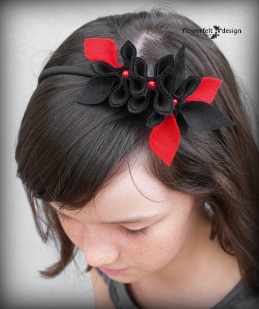 czerwone w czarnym    FlowerFelt Design