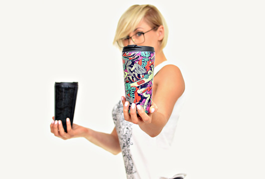 Rad Riders Travel Mug DONT NEED NO SAMURAI