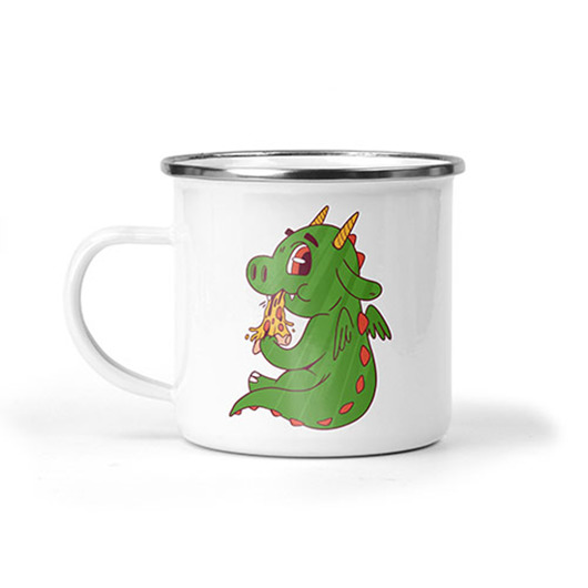 kubki Kubek metalowy smok