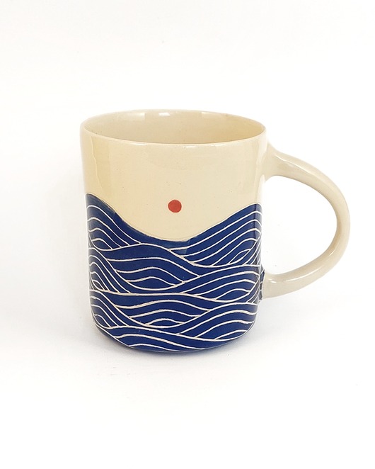 kubki Kubek z uchem Morze 350 ml