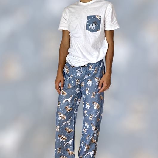 moda - inne Piżama Unisex bawełniana w pieski