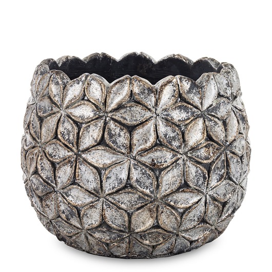 kwietniki Osłonka cementowa 15,5x17,5x17,5 cm ASCONA-2 złota