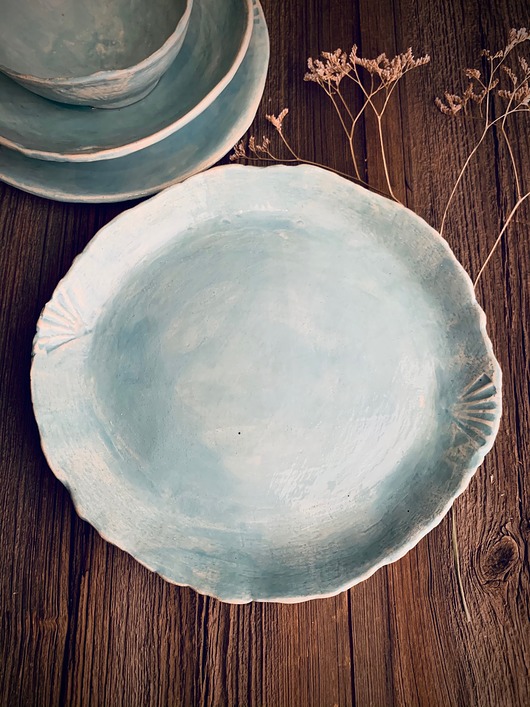 Dvorski półmisek turkusowy AGABA pracownia ceramiczna
