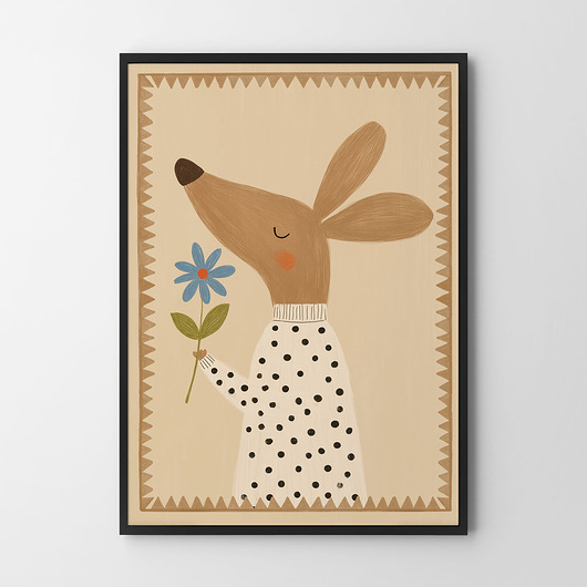 obrazy i plakaty do pokoju dziecięcego Kangurek - plakat dla dzieci pokój dziecka