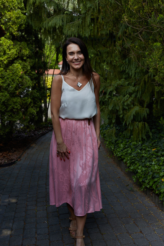spódnice midi Spódnica Adara Light Rose