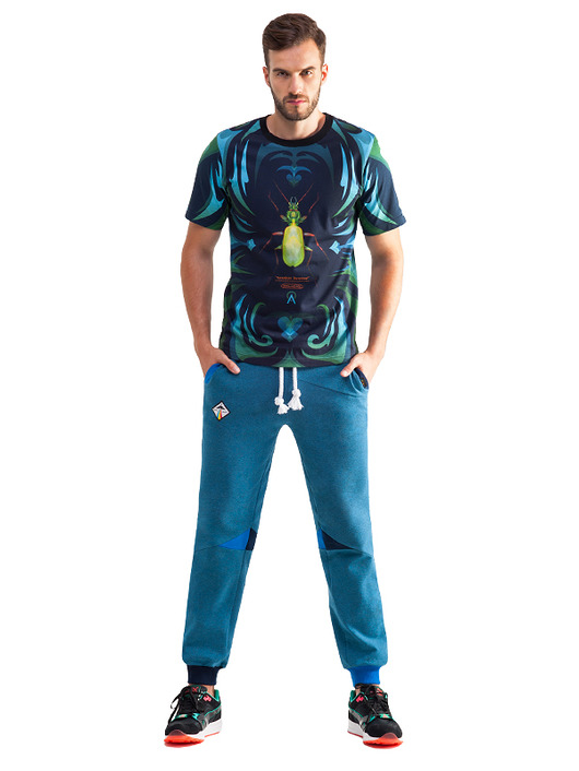 Serpens Sweatpants (Melange Blue) OKUAKU