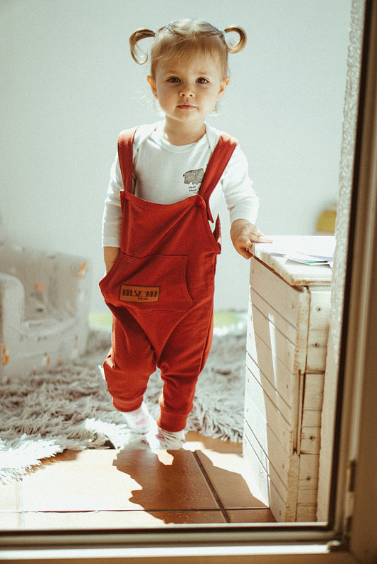 Ogrodniczki CEGŁA Kruszonka baby wear