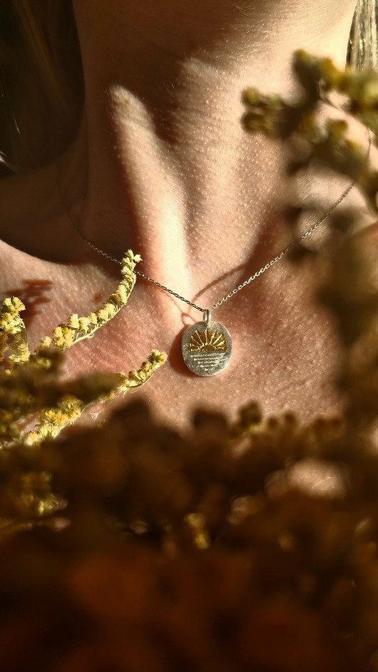 srebrne naszyjniki Naszyjnik Wschód Słońca